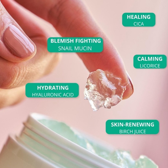 $4❤️‍🔥 LAST 1! Peach Slices Snail Rescue Intensive Wash-off Mask 2PK 🐌 NEW - Picture 3 of 9